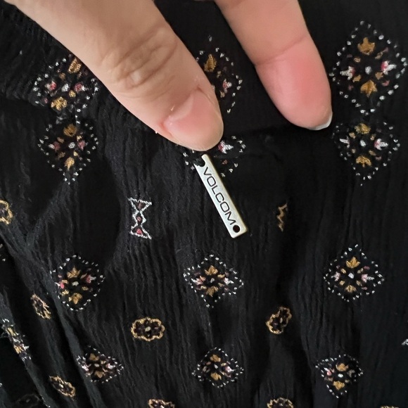 VOLCOM Champain Trail Midi Skirt Black Sz L - Picture 6 of 6